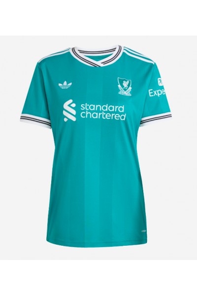 Liverpool Jeremie Frimpong #30 Jalkapallovaatteet Naisten Kolmaspaita 2025-26 Lyhythihainen Liverpool Jeremie Frimpong #30 Jalkapallovaatteet Naisten Kolmaspaita 2025-26 Lyhythihainen